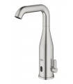 Grohe Essence E Mezclador de lavabo electrónico 1/2" Tamaño Mcon mezclador y limitador ajustable de temperatura Supersteel (364