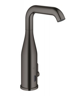 Grohe Essence E Mezclador de lavabo electrónico 1/2" Tamaño Mcon mezclador y limitador ajustable de temperatura Hard graphite (