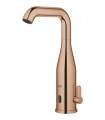 Misturador eletrônico para lavatório Grohe Essence E 1/2" tamanho M com misturador e limitador de temperatura ajustável Warm sun