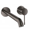 Misturador monocomando de lavatório de parede Grohe Essence 1/2" L-size Hard graphite (19967A01)