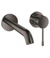 Grohe Essence Monomando de lavabo mural 1/2"Tamaño M Hard graphite (Grafito brillo) (19408A01)
