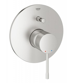 Grohe Essence Monomando para baño y ducha 1/2" Supersteel (19285DC1)