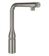Misturadora monocomando para lavatório Grohe Essence SmartControl com SmartControl integrado Grafite duro escovado (31615AL0