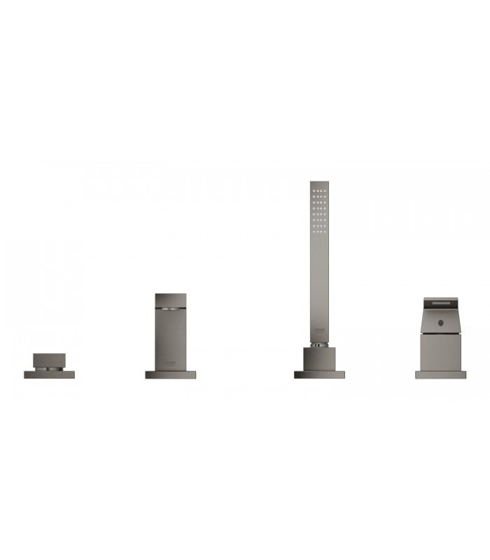Compra online Grohe Eurocube Monocomando de banheira e chuveiro 1/2" Grafite duro escovado (19897AL1) en oferta al mejor precio