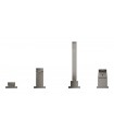Grohe Eurocube Monocomando de banheira e chuveiro 1/2" Grafite duro escovado (19897AL1)