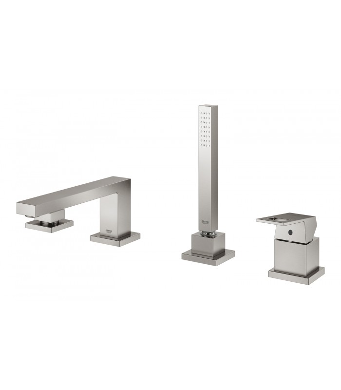 Compra online Grohe Eurocube Combinación monomandopara baño y ducha 1/2" Supersteel (19897DC1) en oferta al mejor precio