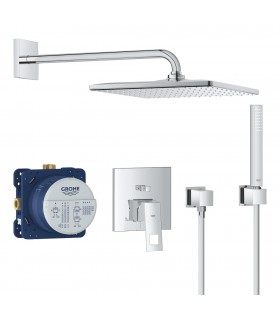 Conjunto de chuveiro Grohe Eurocube Perfect com Rainshower Mono 310 Cube Chrome (25238000)