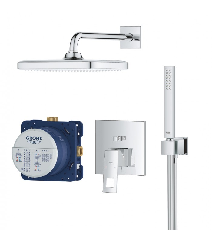 Compra online Conjunto de chuveiro Grohe Eurocube Perfect com Tempesta 250 Cube Chrome (25239000) en oferta al mejor precio