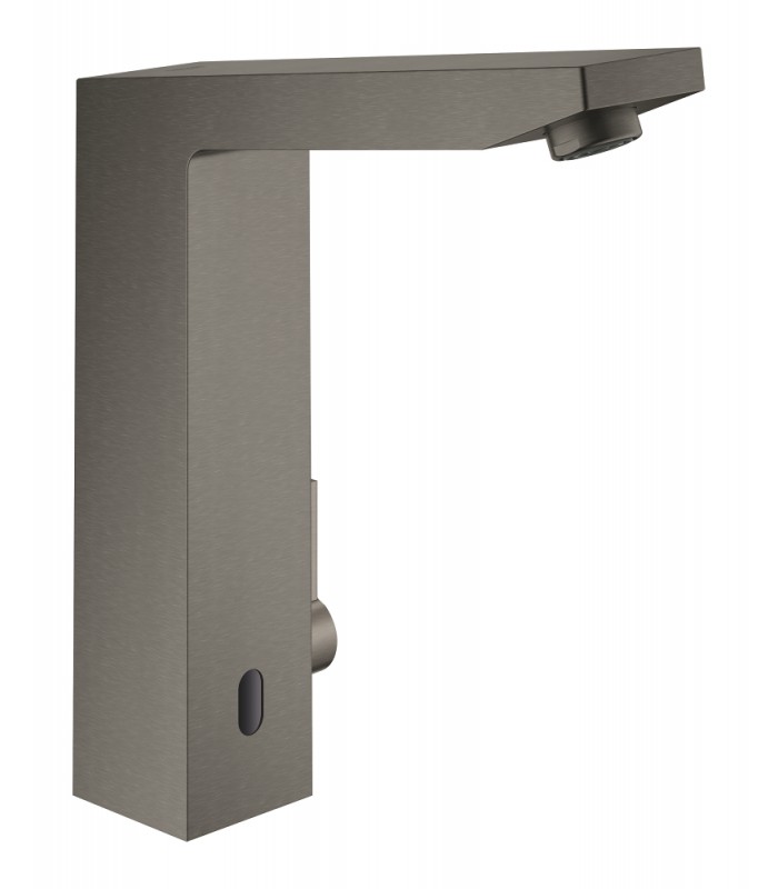 Compra online Misturador eletrônico para lavatório Grohe Eurocube E 1/2" tamanho M com misturador e limitador de temperatura ajustável Escovad en oferta al mejor precio