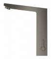 Misturador eletrônico para lavatório Grohe Eurocube E 1/2" tamanho M com misturador e limitador de temperatura ajustável Escovad