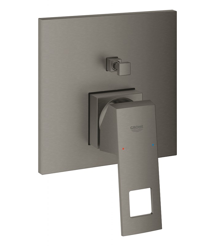 Compra online Grohe Eurocube Monomando con inversor de 2 vías. Brushed hard graphite (Grafito cepillado) (24062AL0) en oferta al mejor precio