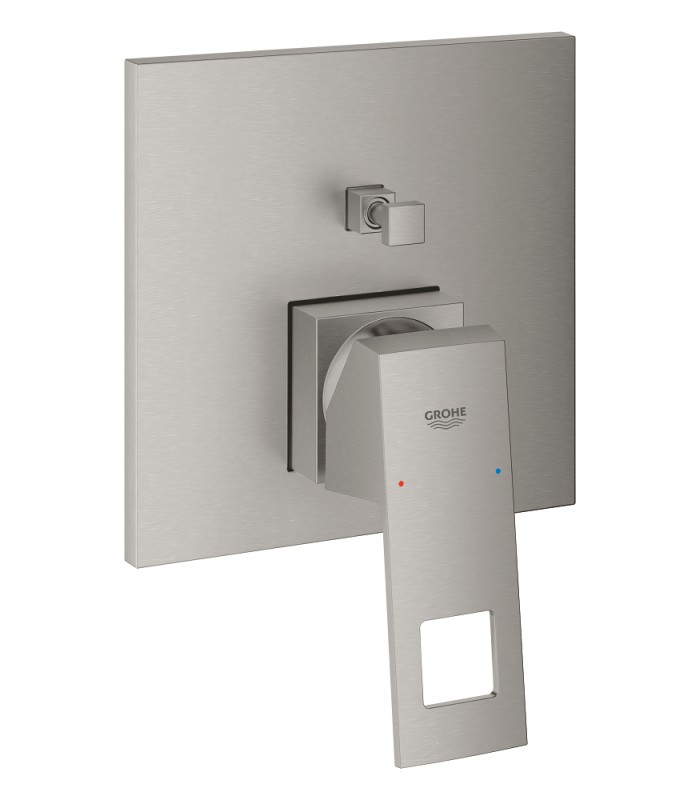 Compra online Grohe Eurocube Monomando con inversor de 2 vías. Supersteel (24062DC0) en oferta al mejor precio
