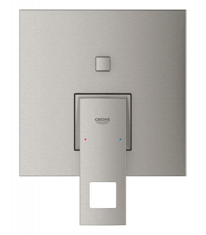 Compra online Grohe Eurocube Monomando con inversor de 2 vías. Supersteel (24062DC0) en oferta al mejor precio