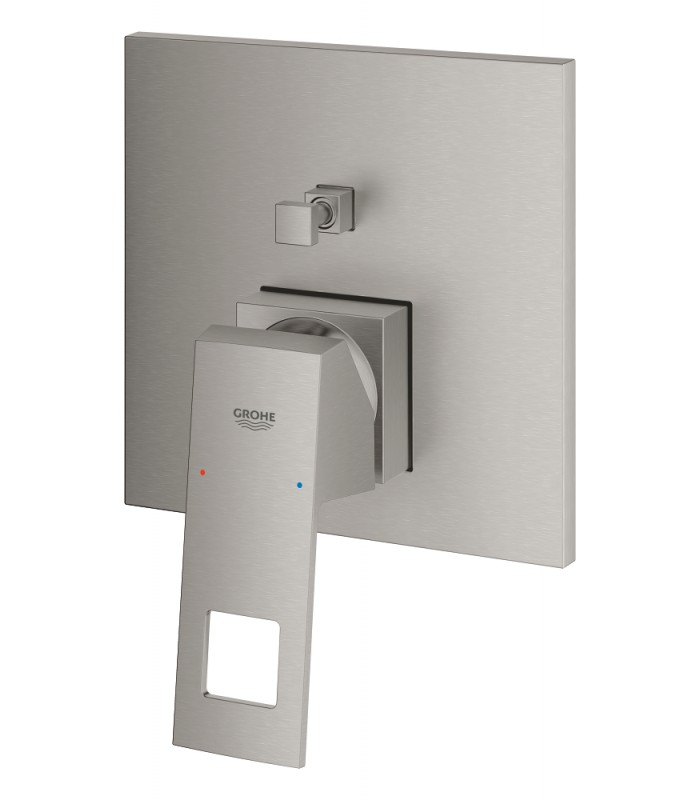 Compra online Grohe Eurocube Monomando con inversor de 2 vías. Supersteel (24062DC0) en oferta al mejor precio