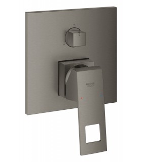 Grohe Eurocube Monomando con inversor de 3 vías. Brushed hard graphite (Grafito cepillado) (24094AL0)