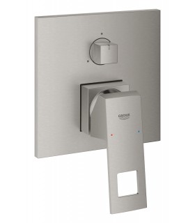 Grohe Eurocube Monomando con inversor de 3 vías. Supersteel (24094DC0)