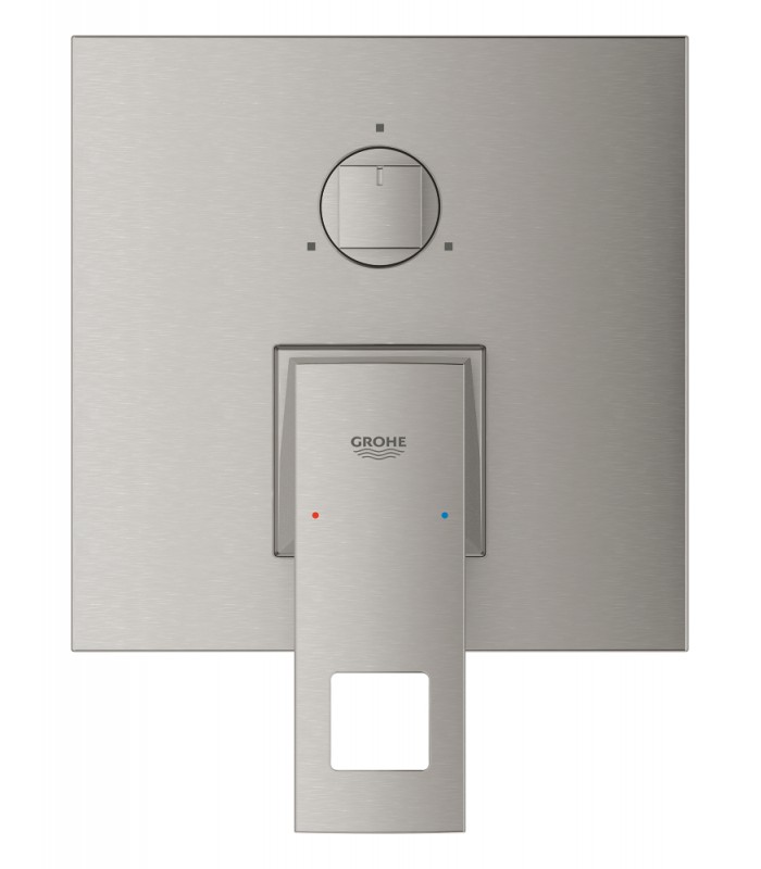 Compra online Grohe Eurocube Monomando con inversor de 3 vías. Supersteel (24094DC0) en oferta al mejor precio