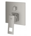 Grohe Eurocube Monomando con inversor de 3 vías. Supersteel (24094DC0)