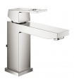 Misturador monocomando para lavatório Grohe Eurocube 1/2" M-size Supersteel (23445DC0)