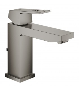 Misturador monocomando para lavatório Grohe Eurocube 1/2" M-size Grafite duro escovado (23445AL0)