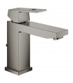 Grohe Eurocube Monomando de lavabo 1/2"Tamaño M Brushed hard graphite (Grafito cepillado) (23445AL0)
