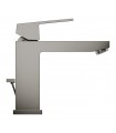 Misturador monocomando para lavatório Grohe Eurocube 1/2" M-size Grafite duro escovado (23445AL0)
