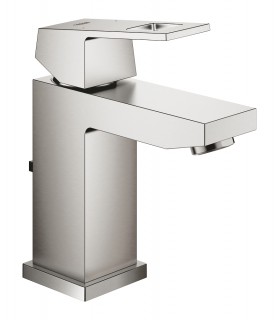 Grohe Eurocube Monomando de lavabo 1/2"Tamaño S Supersteel (23127DC0)