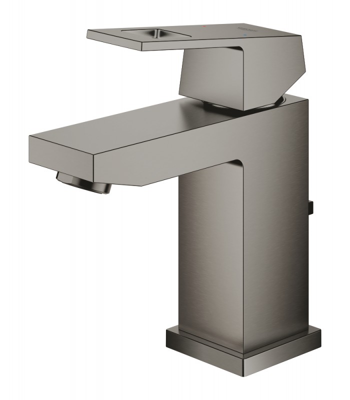Compra online Misturador monocomando para lavatório Grohe Eurocube 1/2" tamanho S Grafite duro escovado (23127AL0) en oferta al mejor precio