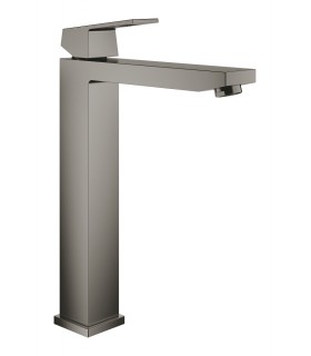Misturador monocomando para lavatório Grohe Eurocube 1/2" tamanho XL grafite duro escovado (23406AL0)