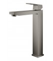 Misturador monocomando para lavatório Grohe Eurocube 1/2" tamanho XL grafite duro escovado (23406AL0)