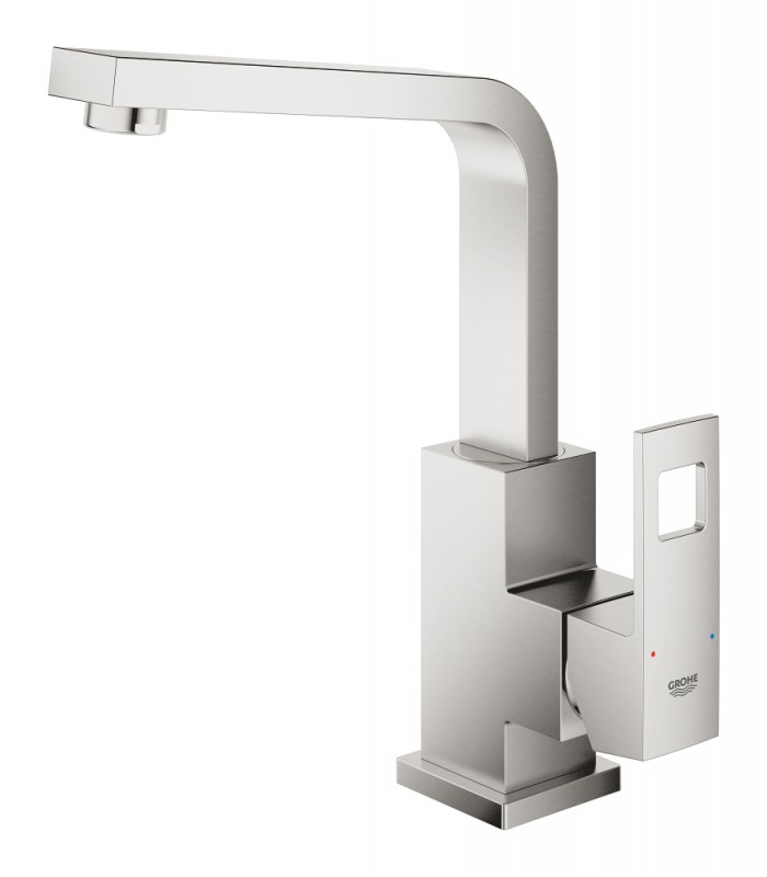 Compra online Grohe Eurocube Monomando de lavabo de 1/2"Tamaño L Supersteel (23135DC0) en oferta al mejor precio
