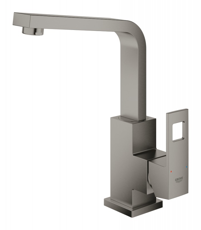 Compra online Grohe Eurocube Monomando de lavabo de 1/2"Tamaño L Brushed hard graphite (Grafito cepillado) (23135AL0) en oferta al mejor precio