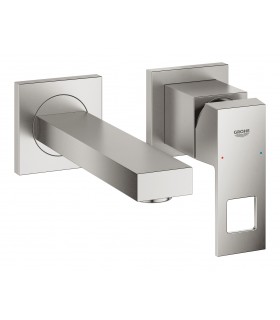 Misturador monocomando para lavatório de parede Grohe Eurocube 1/2"
Tamanho S Supersteel (19895DC0)