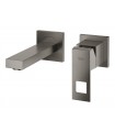 Misturador monocomando para lavatório de parede Grohe Eurocube 1/2"
Tamanho S Grafite duro escovado (19895AL0)