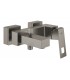 Misturador monocomando para banheira Grohe Eurocube 
e chuveiro 1/2" grafite duro escovado (23140AL0)