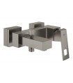 Misturador monocomando para banheira Grohe Eurocube 
e chuveiro 1/2" grafite duro escovado (23140AL0)