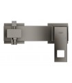 Misturador monocomando para banheira Grohe Eurocube 
e chuveiro 1/2" grafite duro escovado (23140AL0)