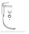 Misturador monocomando para lavatório Grohe Eurosmart Cosmopolitan 1/2"
Tamanho M Cromado (23327000)