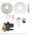 Misturador monocomando para banheira Grohe Eurosmart 
e chuveiro 1/2" Cromado (33305002)