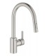 Grohe Feel Monomando de fregadero 1/2" Supersteel (31486DC1)