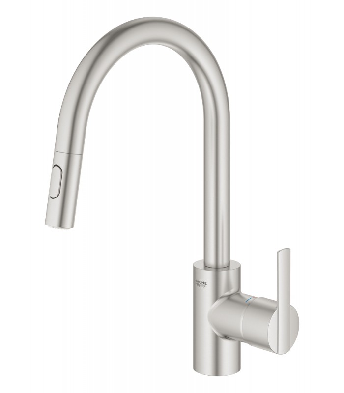 Compra online Grohe Feel Monomando de fregadero 1/2" Supersteel (31486DC1) en oferta al mejor precio