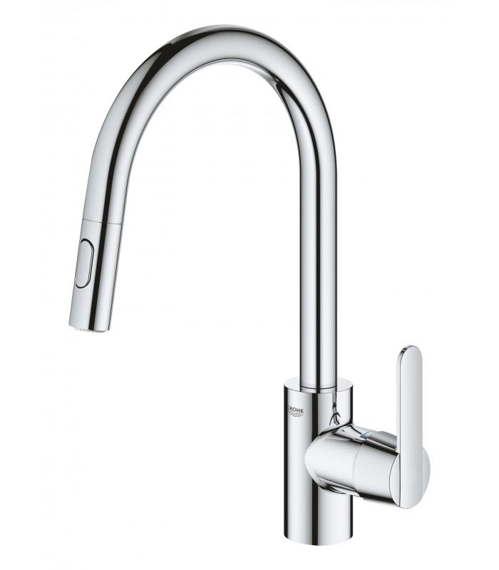 Compra online Grohe Get Monomando de fregadero 1/2" Cromo (31484001) en oferta al mejor precio