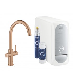 Grohe GROHE Blue Home Starter kit C-spout escovado pôr do sol quente (cobre escovado) (31455DL1)