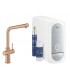 Grohe GROHE Blue Home Kit de partida L-spout Pôr do sol quente escovado (cobre escovado) (31454DL1)