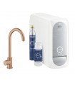 Grohe GROHE Blue Home Starter Kit con grifo Mono caño en C Brushed warm sunset (Cobre cepillado) (31498DL1)