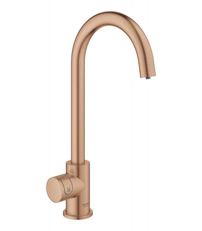 Compra online Grohe GROHE Blue Home Starter Kit com torneira de bica única em formato de C Escovado warm sunset (cobre escovado) (31498DL1) en oferta al mejor precio