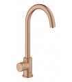 Grohe GROHE Blue Home Starter Kit com torneira de bica única em formato de C Escovado warm sunset (cobre escovado) (31498DL1)