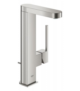 Misturador monocomando para lavatório Grohe GROHE Plus 1/2" tamanho L Supersteel (23843DC3)