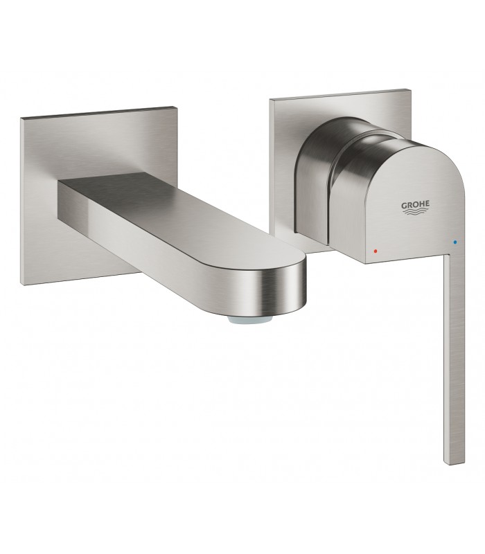 Compra online Misturador monocomando para lavatório Grohe GROHE Plus de parede 1/2" Tamanho M Supersteel (29303DC3) en oferta al mejor precio