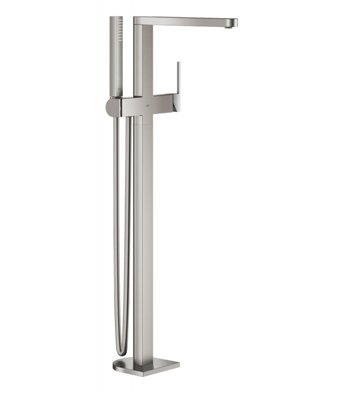 Compra online Misturador monocomando para banheira e chuveiro Grohe GROHE Plus 1/2" Supersteel de montagem no chão (23846DC3) en oferta al mejor precio